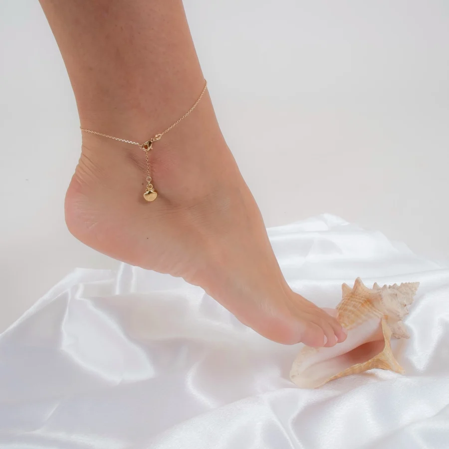 Sylvie Monthule Ankle Jewelry Ocean Shell Gold 3