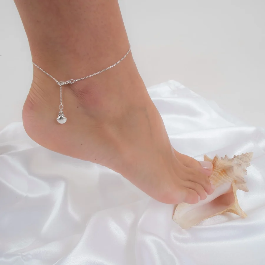 Sylvie Monthule Ankle Jewelry Ocean Shell Silver