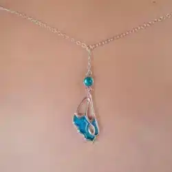 Sylvie Monthule Hip Necklace Butterfly Wings Silver 3