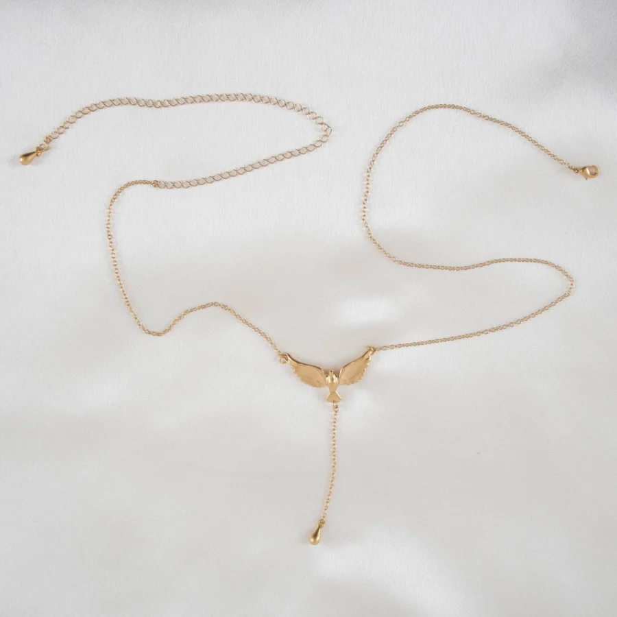 Sylvie Monthule Hip Necklace Flight Gold 2