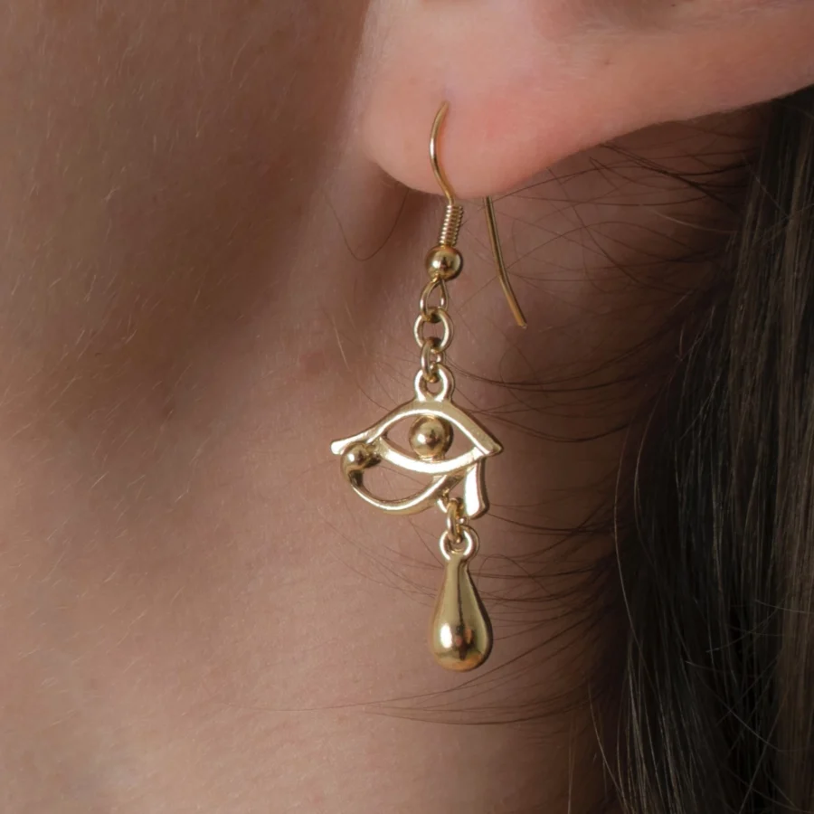 Sylvie Monthule Earrings Eye Of Horus Gold