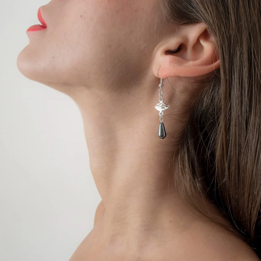Sylvie Monthule Earrings Lovely Kisses Silver 3