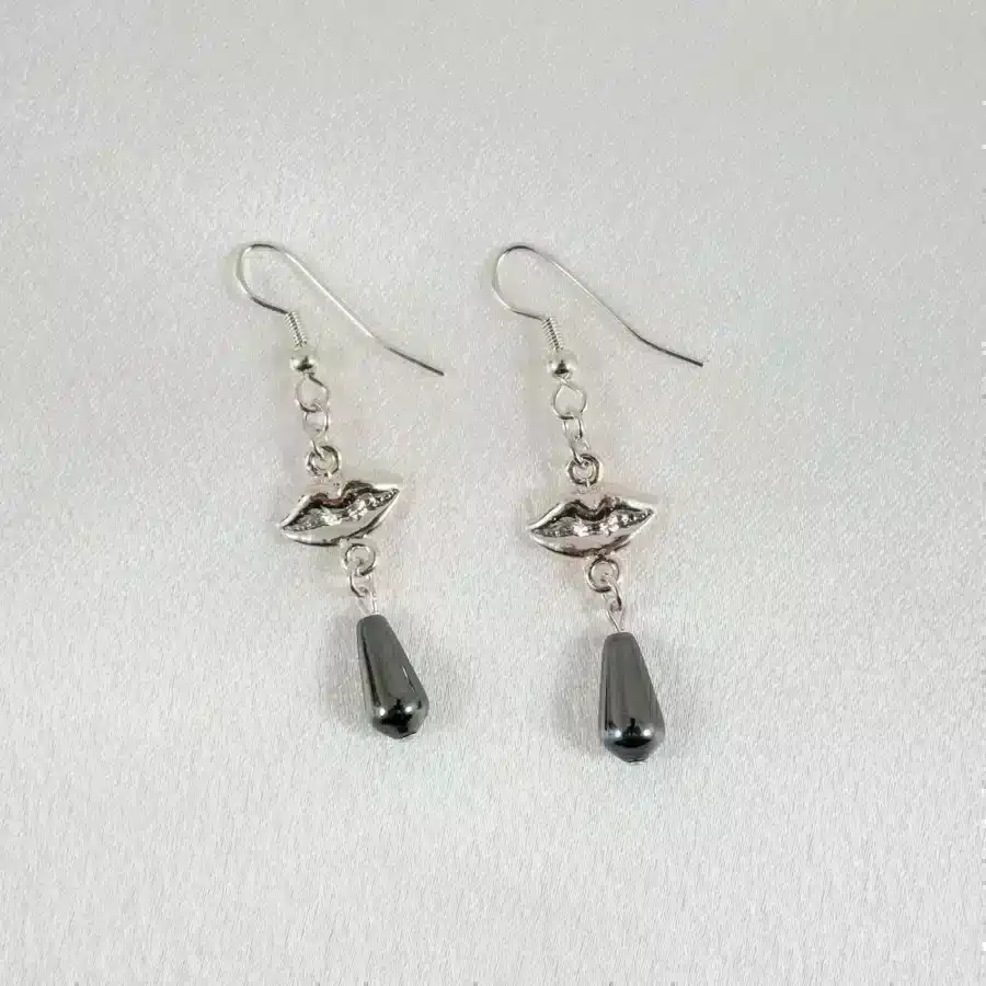 Sylvie Monthule Earrings Lovely Kisses Silver