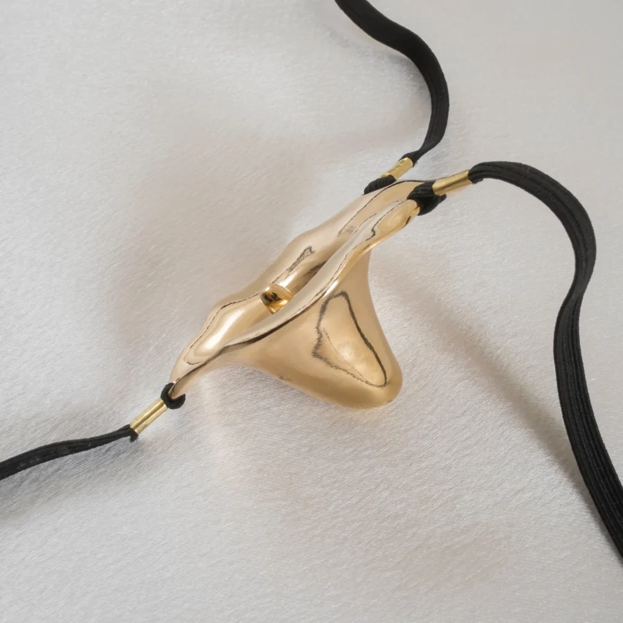Sylvie Monthule Penetrating Jewelry Flower Gold