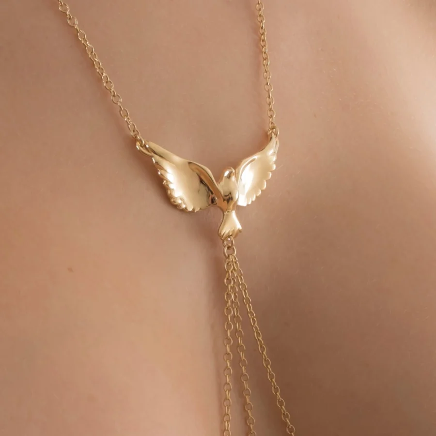 Sylvie Monthule Nipple Ornament Flight Gold