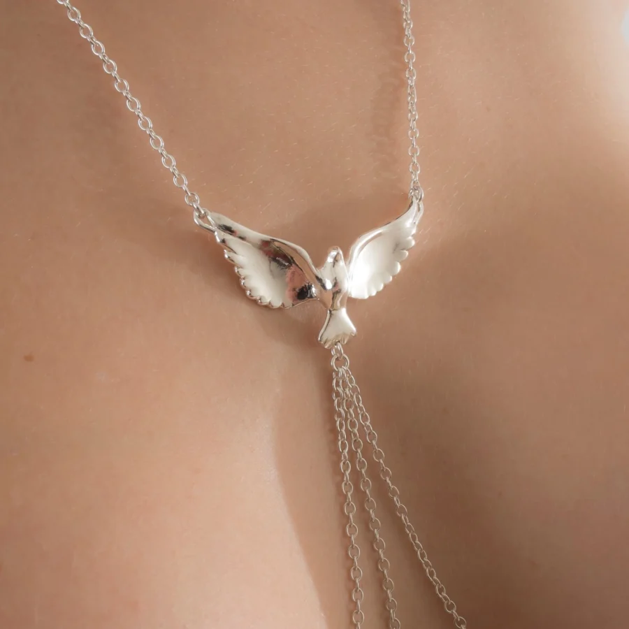 Sylvie Monthule Nipple Ornament Flight Silver
