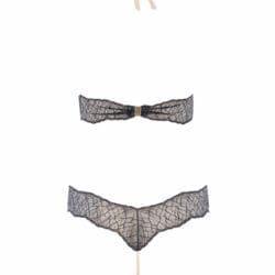 Bracli Double Body Black Playsuit