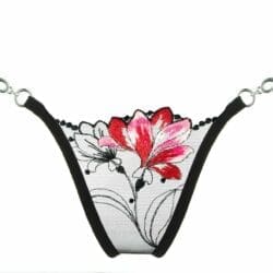 Lucky Cheeks Red Flower String