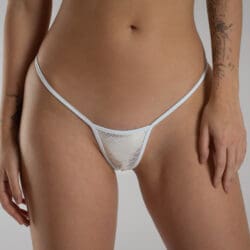 Lucky Cheeks - Bikini Set Galactic White | G-string Set - Image 3