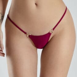 Lucky Cheeks Bikini Purple Beauty Micro V Thong 19