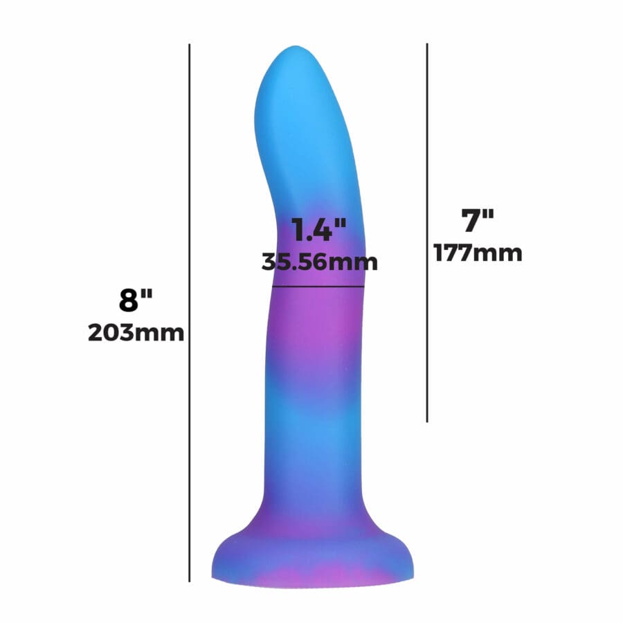 Addiction Rave Dong Glow In The Dark 20 Cm Blue 2