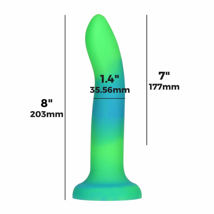 Addiction Rave Dong Glow In The Dark 20 Cm Green