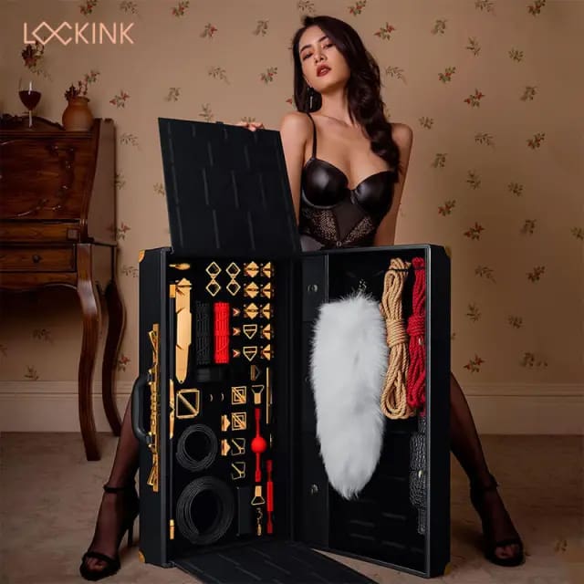 Lockink All In 1 Bondage Play Set Black