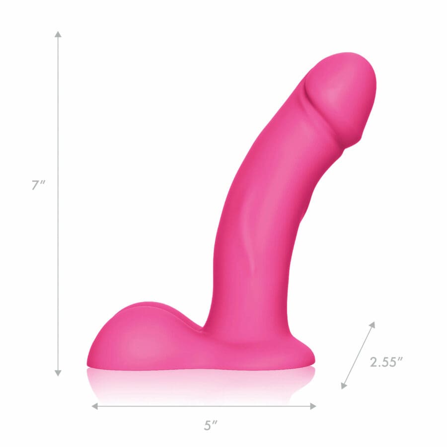 Pegasus Realistic Dildo With Balls And Harness Pink 165cm 3