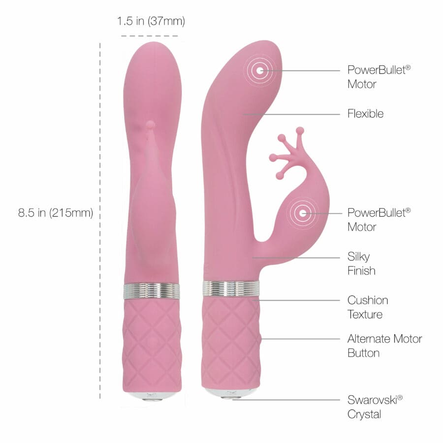 Pillow Talk Kinky Rabbit G Spot Vibrator Pink