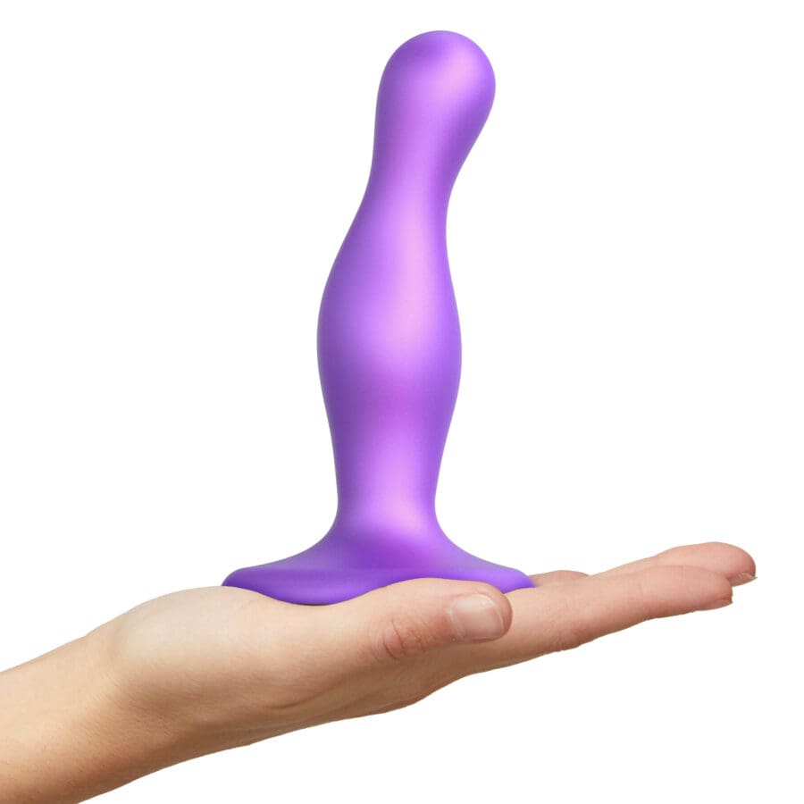 Strap On Me Dildo Plug Curvy Metallic Purple