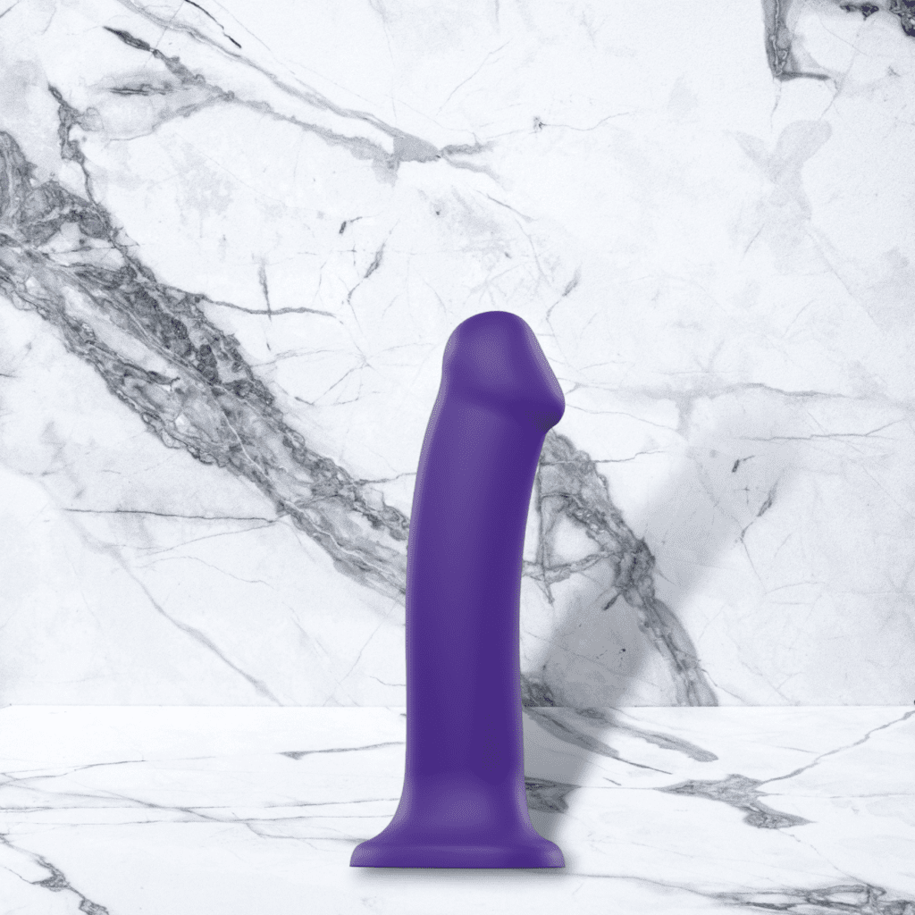 Strap On Me Dual Density Malleable Dildo Purple 19 cm