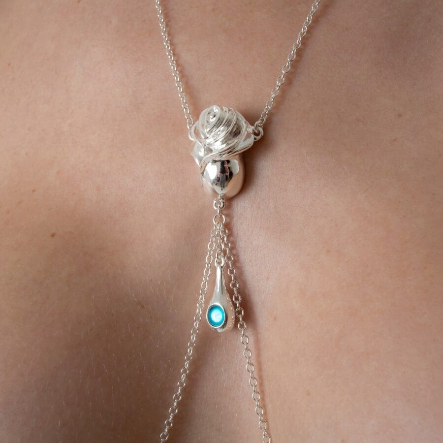 Sylvie Monthule Chest Jewelry Love Rose Silver