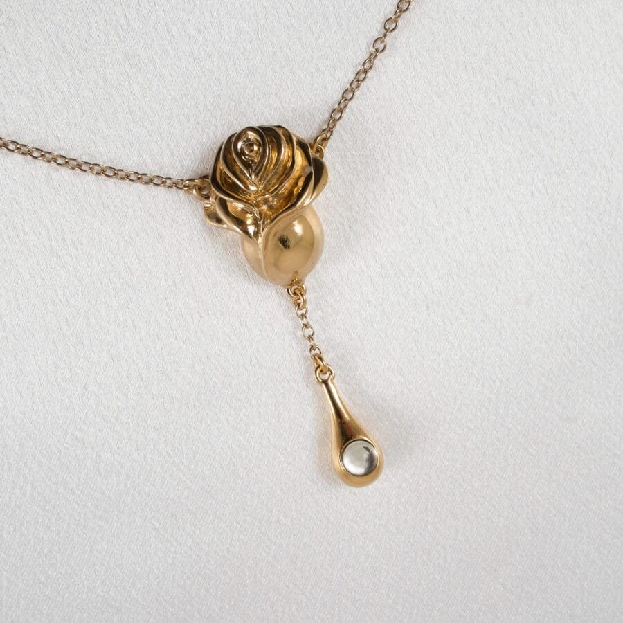 Sylvie Monthule Hip Necklace Love Rose Gold