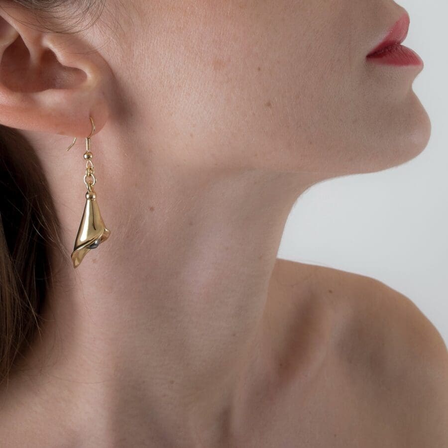 Sylvie Monthule Earrings Golden Arum