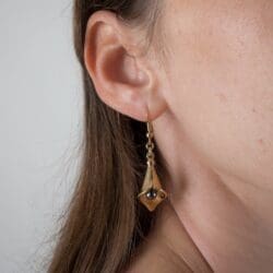 Sylvie Monthule Earrings Golden Arum Calyx