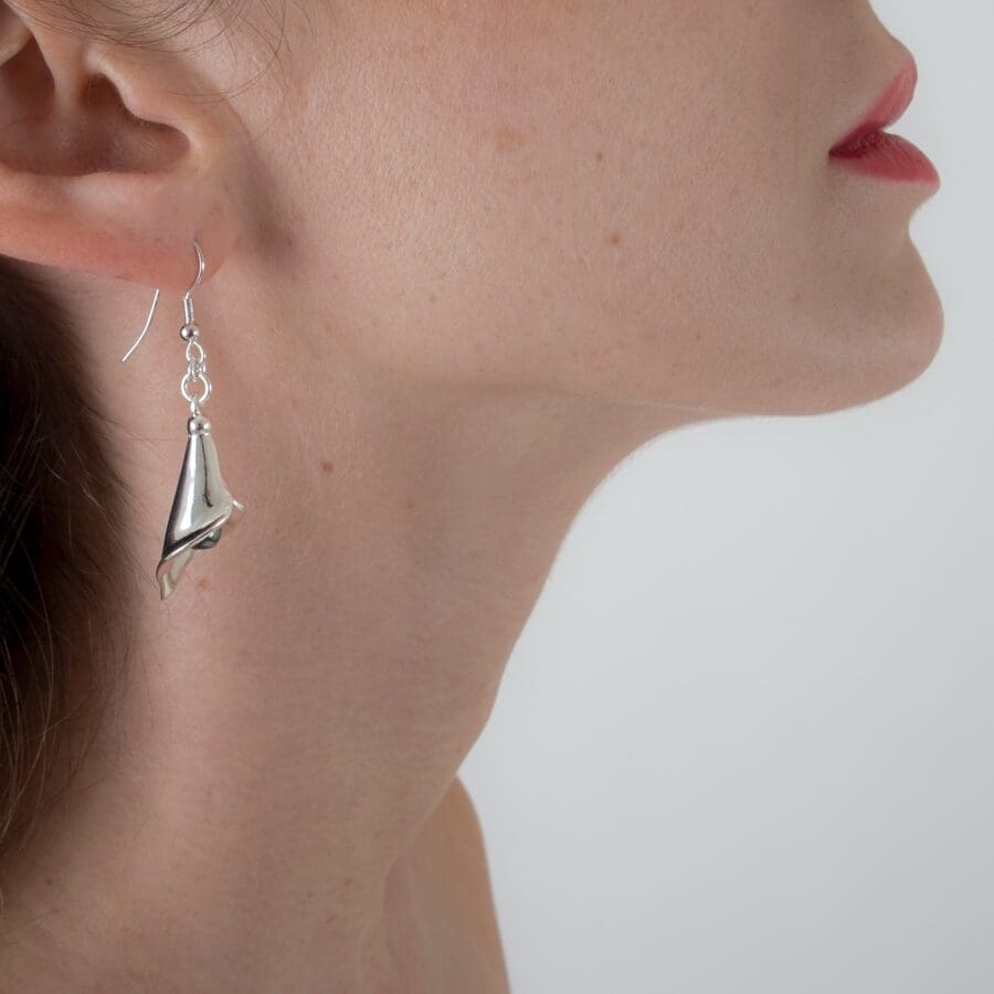 Sylvie Monthule Earrings Silver Arum