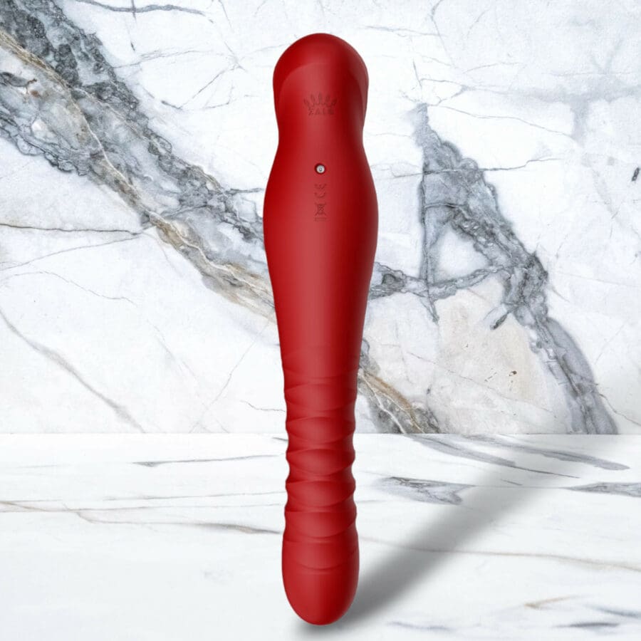 Zalo King Vibrating Thruster Vibrator Red