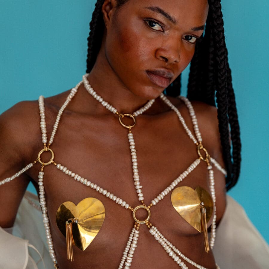 Elif Domanic Carmel Pearl Harness 5
