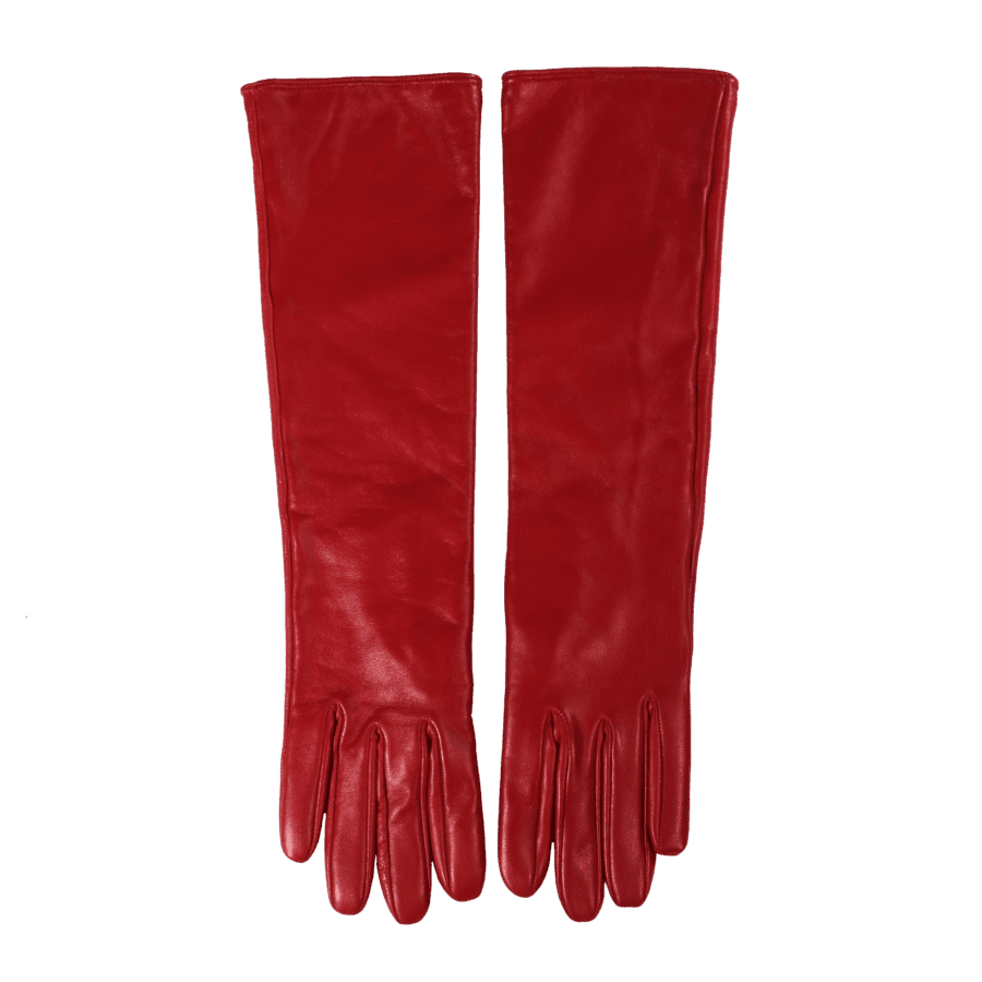 Elif Domanic Minu Gloves Red
