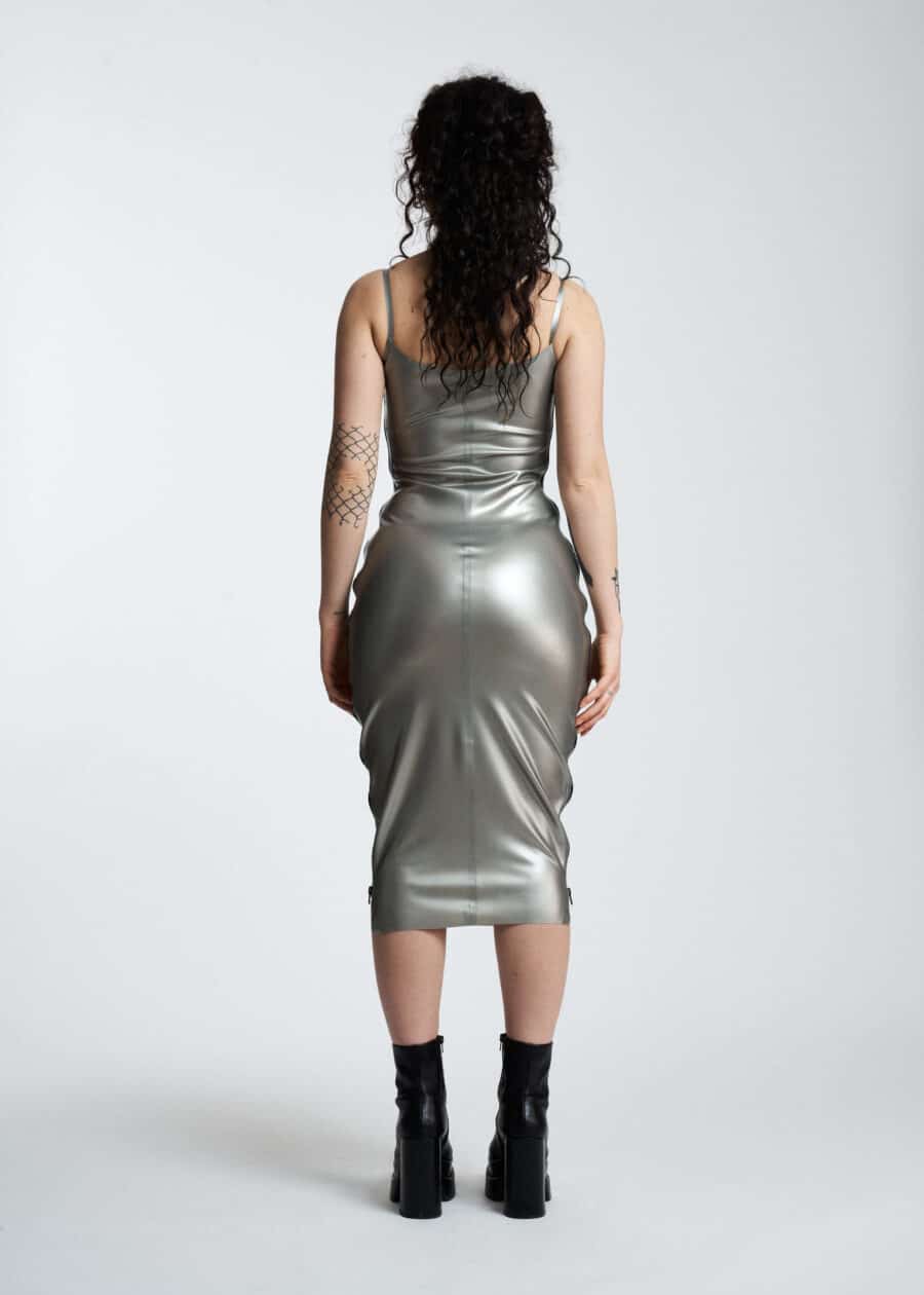 Filth Latex - The Harvey Calf Length Latex Dress - Image 5