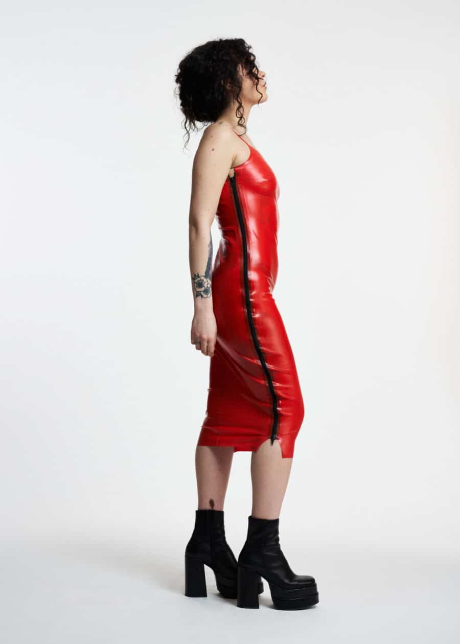 Filth Latex - The Harvey Calf Semi Transparent Latex Dress - Image 2