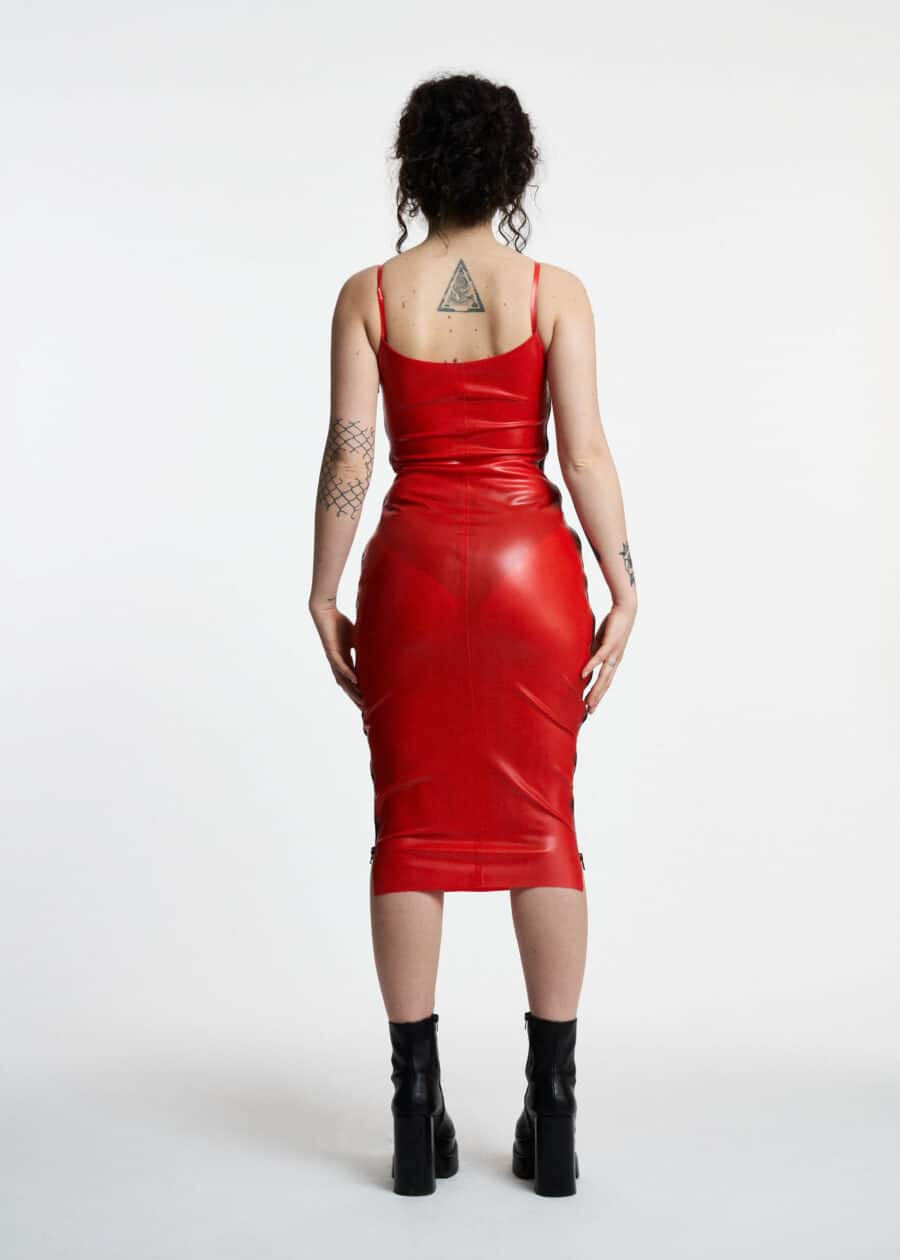 Filth Latex - The Harvey Calf Semi Transparent Latex Dress - Image 4