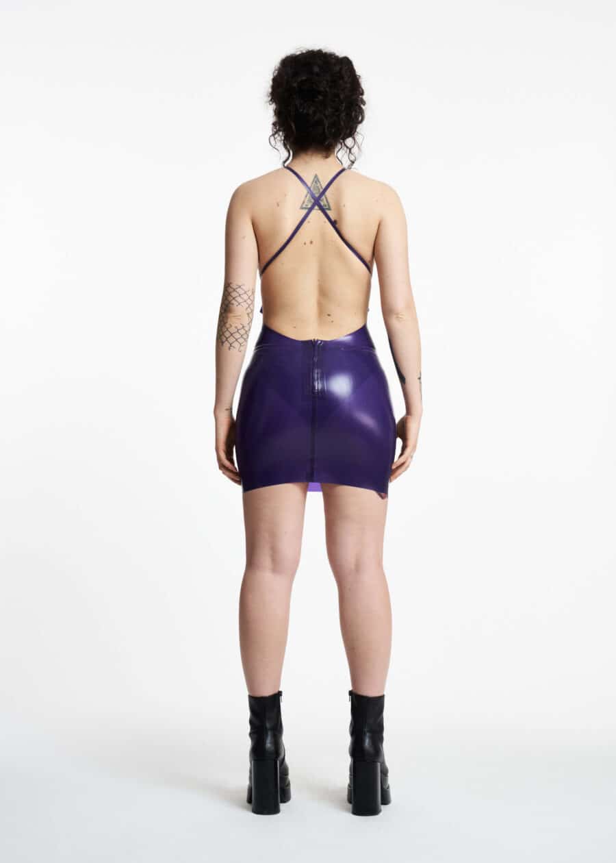 Filth Latex - The Nina Semi Transparent Latex Mini Dress - Image 4