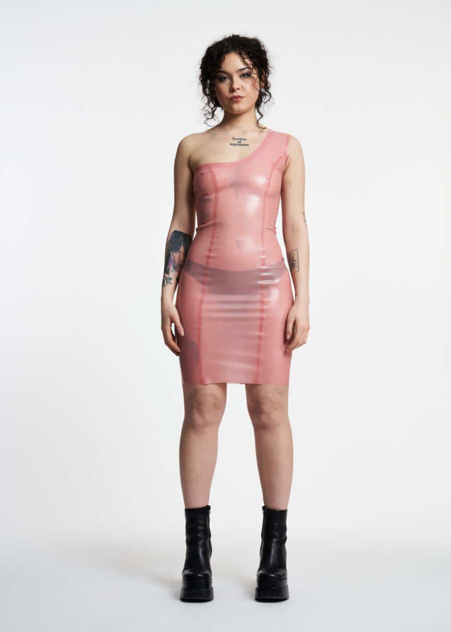 Filth Latex - The Davis Sleeveless Semi Transparent Latex Dress