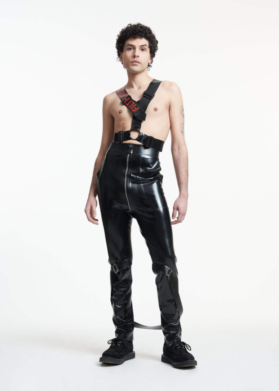 Filth Latex | V&M High Waisted Bondage Trousers