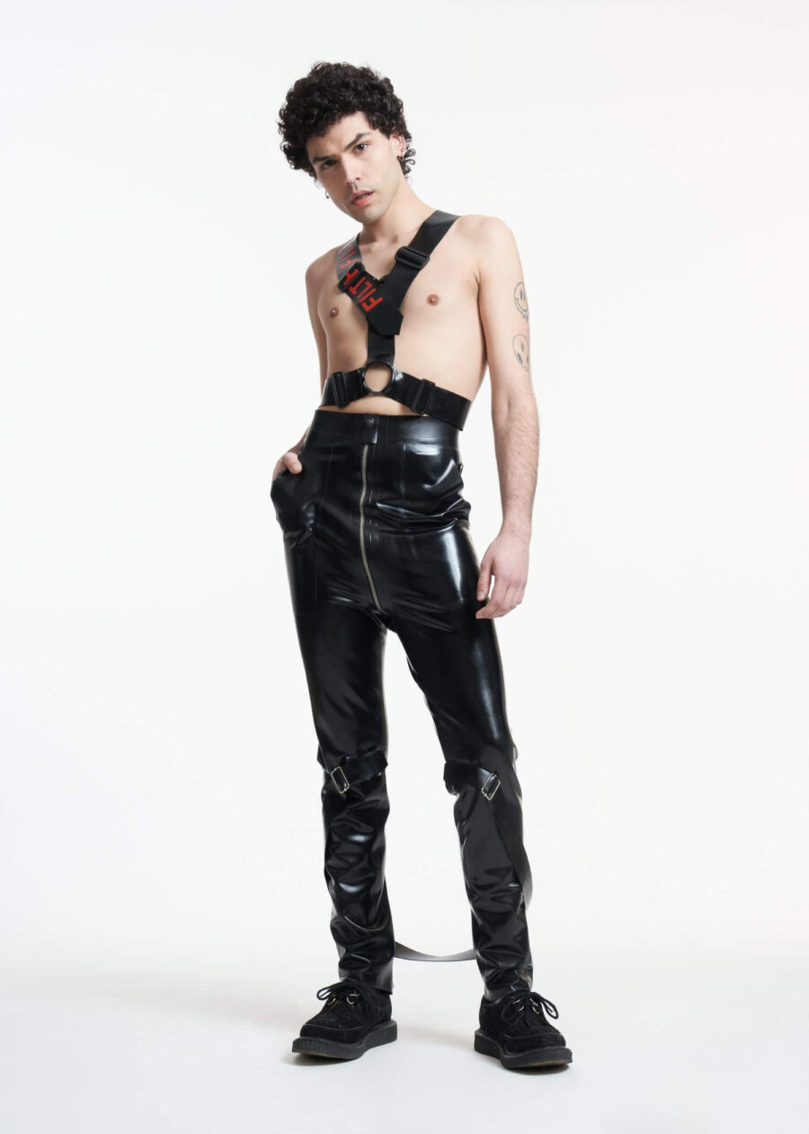 Filth Latex | V&M High Waisted Bondage Trousers - Image 3