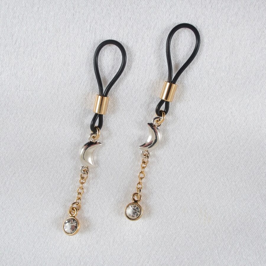 Sylvie Monthulé - Nipple Jewelry Silver Crescent Moon | Gold
