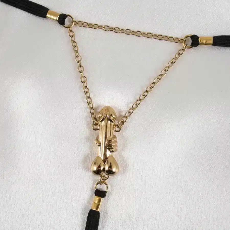 Sylvie Monthulé - Testicle Jewelry Excitement | Gold