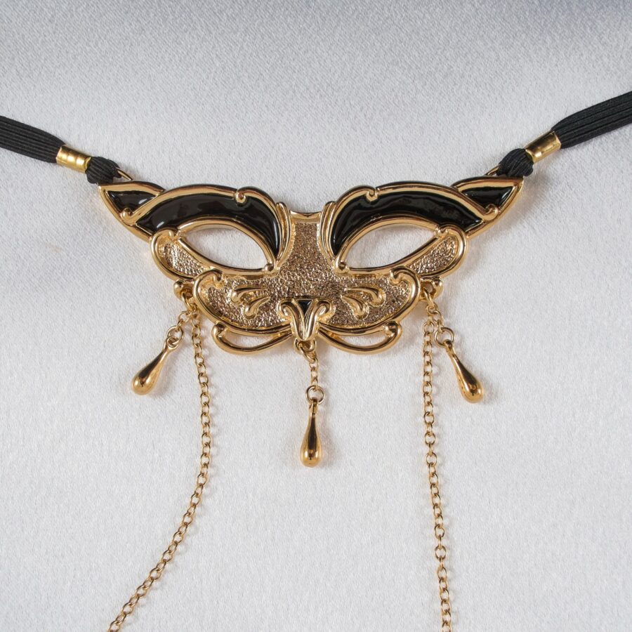 Sylvie Monthulé - G-String Voluptuous Cat Mask | Gold