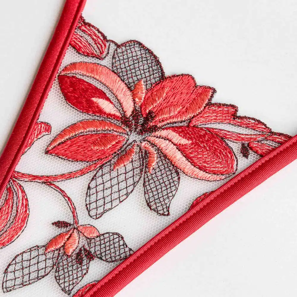 Lucky Cheeks | Bloom in Red - Mini G-string - Image 3