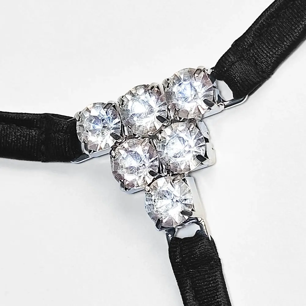 Lucky Cheeks | Lucky Y - The Crystal - Mini T-String - Black - Image 3