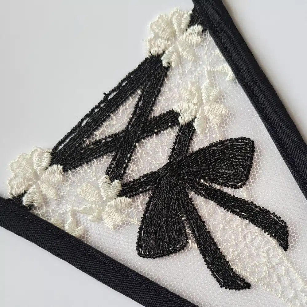Lucky Cheeks | Oktoberfest - Micro G-string - Black/White - Image 3