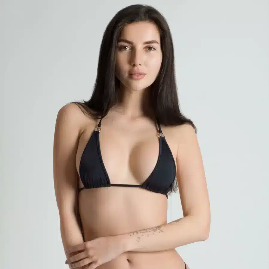 Lucky Cheeks | Bikini Black Beauty - Micro Triangle Top