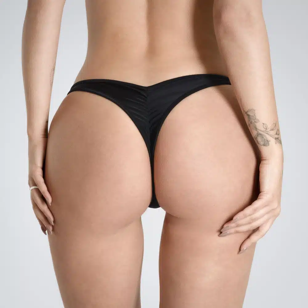 Lucky Cheeks | Bikini Black Beauty - Scrunch String - Image 2
