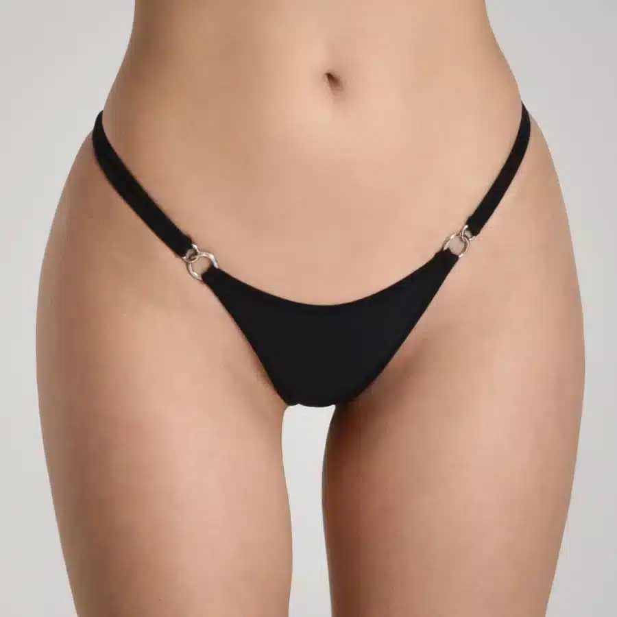 Lucky Cheeks | Bikini Black Beauty - Scrunch String