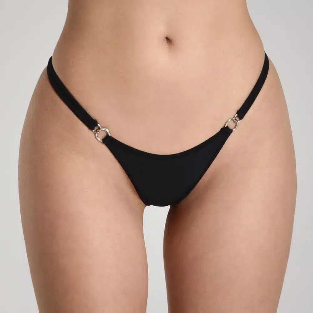 Lucky Cheeks | Bikini Black Beauty - Scrunch String