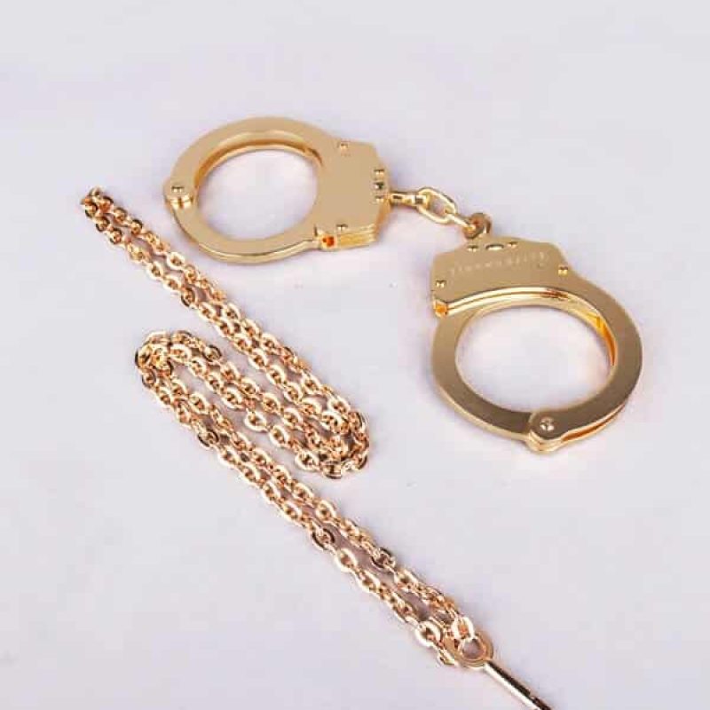 Elif Domanic Gold Plated Handcuffs 2