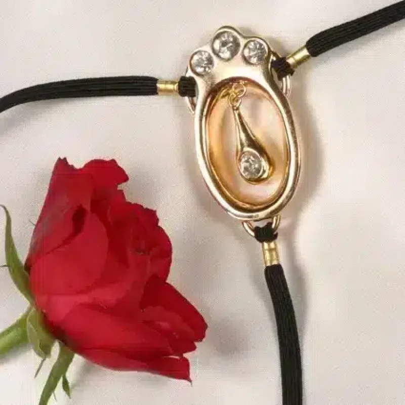 Sylvie Monthule Drop Clit Crystal Gold